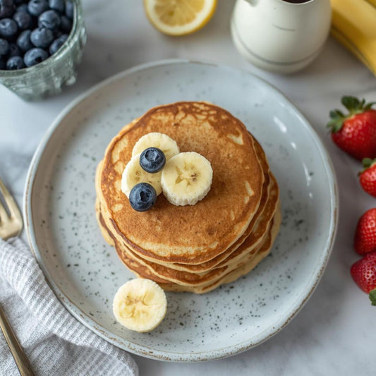 Pancakes healthy à la banane faciles | Recette rapide et légère